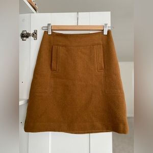 LOFT Wool A-Line Skirt with Pockets, Like New,  Size 0P